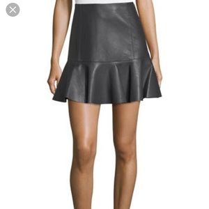 Rebecca Taylor vegan leather skirt XS 2